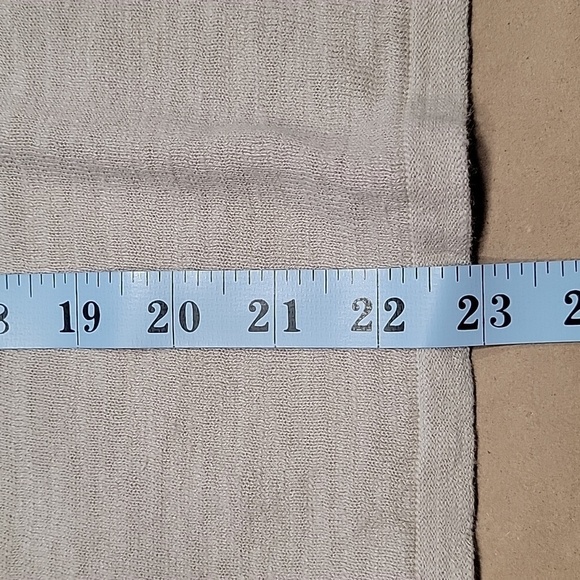 J. Jill Linen Blend Boxy Knit 3/4 Sleeve Knit Top. EUC.  Oatmeal in color. - Picture 5 of 6